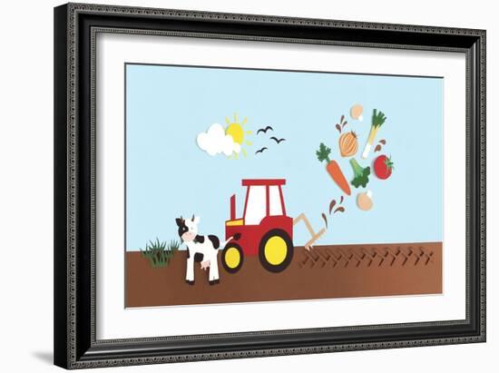 Farmyard, 2016-Isobel Barber-Framed Giclee Print