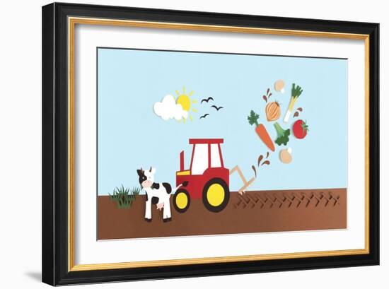 Farmyard, 2016-Isobel Barber-Framed Giclee Print