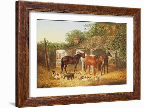 Farmyard Companions-John Frederick Herring Jnr-Framed Giclee Print