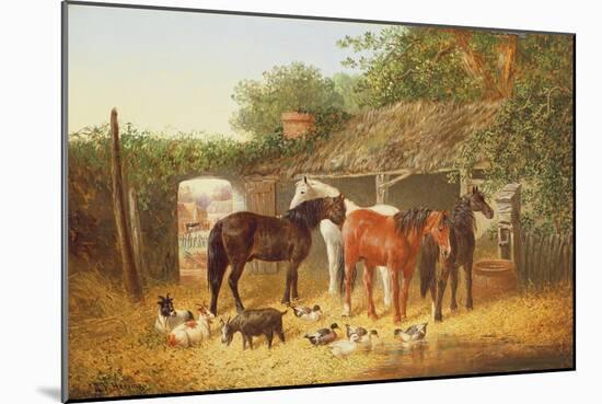 Farmyard Companions-John Frederick Herring Jnr-Mounted Giclee Print