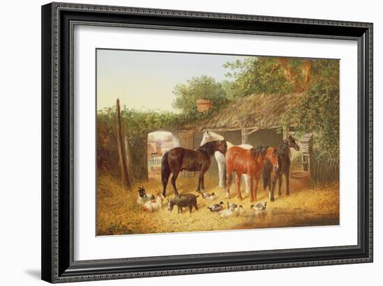 Farmyard Companions-John Frederick Herring Jnr-Framed Giclee Print
