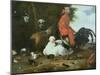 Farmyard Fowls with Pigeons-Melchior de Hondecoeter-Mounted Giclee Print
