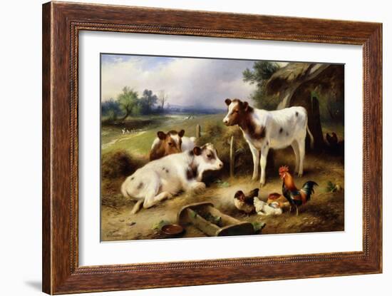 Farmyard Friends-Walter Hunt-Framed Giclee Print