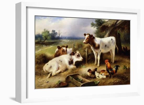 Farmyard Friends-Walter Hunt-Framed Giclee Print