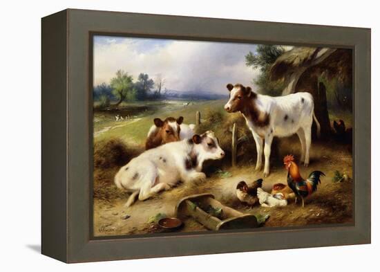 Farmyard Friends-Walter Hunt-Framed Premier Image Canvas