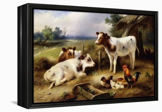 Farmyard Friends-Walter Hunt-Framed Premier Image Canvas