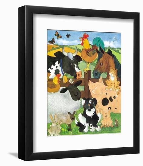 Farmyard Fun-Julia Hulme-Framed Art Print