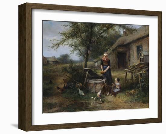 Farmyard Happiness-Jan Mari Henri Ten Kate-Framed Giclee Print