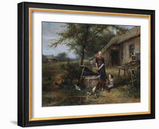 Farmyard Happiness-Jan Mari Henri Ten Kate-Framed Giclee Print