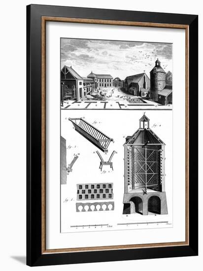 Farmyard in France C1760-null-Framed Art Print