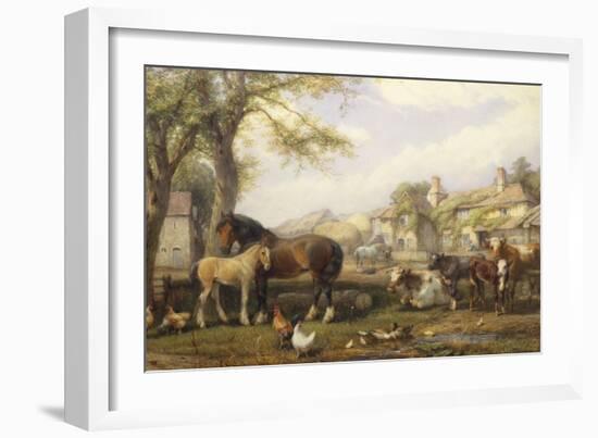 Farmyard in Herefordshire-Henry Brittan Willis-Framed Giclee Print