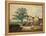 Farmyard near Aston Hall (W/C on Paper)-Joseph Wright-Framed Premier Image Canvas