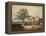 Farmyard near Aston Hall (W/C on Paper)-Joseph Wright-Framed Premier Image Canvas