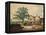 Farmyard near Aston Hall (W/C on Paper)-Joseph Wright-Framed Premier Image Canvas