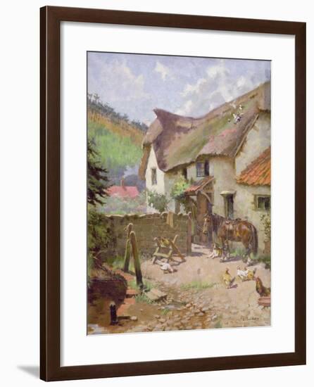 Farmyard, Porlock, Somerset-Leghe Suthers-Framed Giclee Print