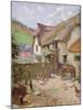 Farmyard, Porlock, Somerset-Leghe Suthers-Mounted Giclee Print