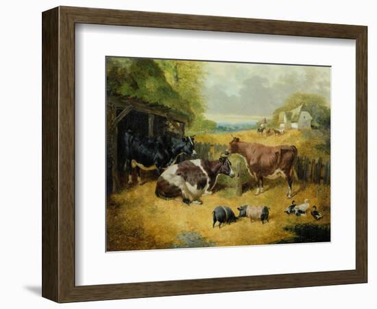 Farmyard Scene, 1853-John Frederick Herring I-Framed Giclee Print