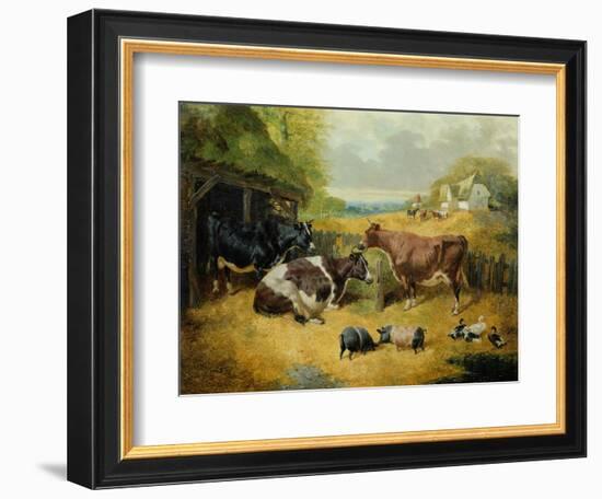 Farmyard Scene, 1853-John Frederick Herring I-Framed Giclee Print