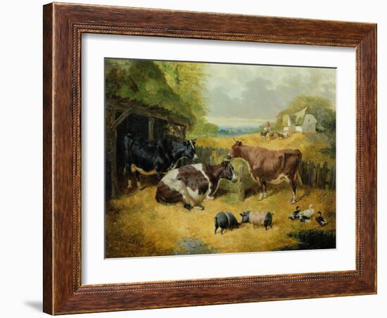 Farmyard Scene, 1853-John Frederick Herring I-Framed Giclee Print