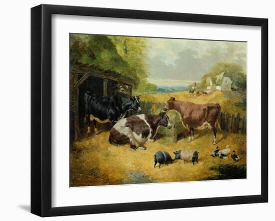 Farmyard Scene, 1853-John Frederick Herring I-Framed Giclee Print