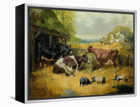 Farmyard Scene, 1853-John Frederick Herring I-Framed Premier Image Canvas