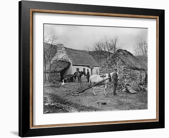 Farmyard Scene, Glenshesk, County Antrim, Ireland, C.1895-Robert John Welch-Framed Giclee Print