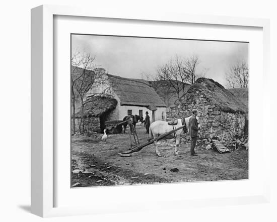 Farmyard Scene, Glenshesk, County Antrim, Ireland, C.1895-Robert John Welch-Framed Giclee Print