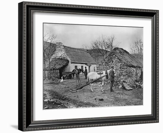 Farmyard Scene, Glenshesk, County Antrim, Ireland, C.1895-Robert John Welch-Framed Giclee Print