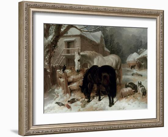 Farmyard Scene-John Frederick Herring I-Framed Giclee Print