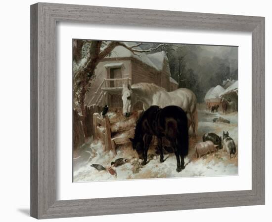 Farmyard Scene-John Frederick Herring I-Framed Giclee Print