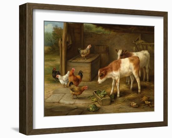 Farmyard Scene-Walter Hunt-Framed Giclee Print