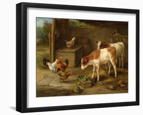 Farmyard Scene-Walter Hunt-Framed Giclee Print