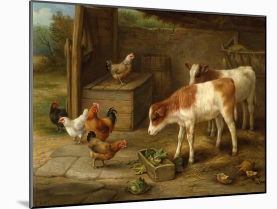 Farmyard Scene-Walter Hunt-Mounted Giclee Print