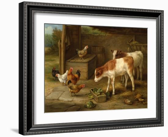 Farmyard Scene-Walter Hunt-Framed Giclee Print