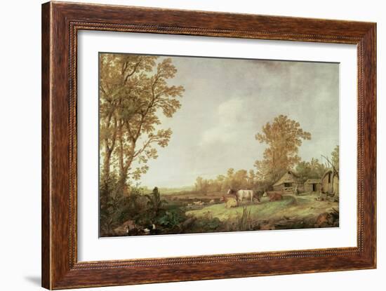 Farmyard Scene-Aelbert Cuyp-Framed Giclee Print