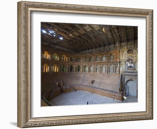 Farnese Theatre in the Pilotta Palace, Parma, Emilia-Romagna, Italy, Europe-Pitamitz Sergio-Framed Photographic Print