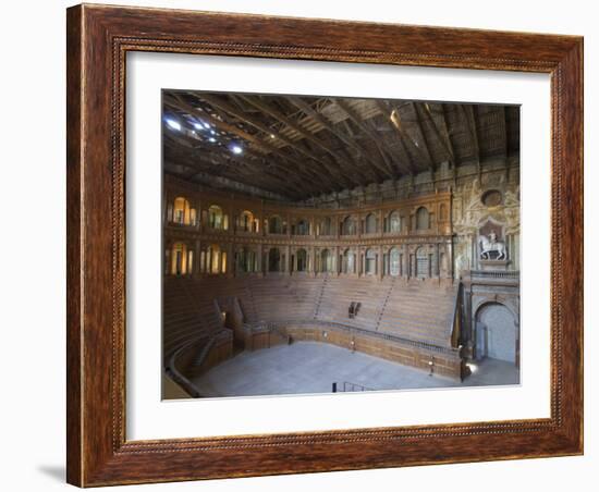 Farnese Theatre in the Pilotta Palace, Parma, Emilia-Romagna, Italy, Europe-Pitamitz Sergio-Framed Photographic Print