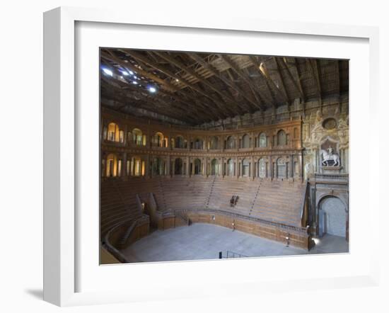 Farnese Theatre in the Pilotta Palace, Parma, Emilia-Romagna, Italy, Europe-Pitamitz Sergio-Framed Photographic Print