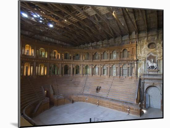 Farnese Theatre in the Pilotta Palace, Parma, Emilia-Romagna, Italy, Europe-Pitamitz Sergio-Mounted Photographic Print