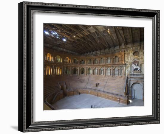 Farnese Theatre in the Pilotta Palace, Parma, Emilia-Romagna, Italy, Europe-Pitamitz Sergio-Framed Photographic Print