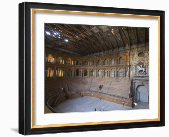 Farnese Theatre in the Pilotta Palace, Parma, Emilia-Romagna, Italy, Europe-Pitamitz Sergio-Framed Photographic Print