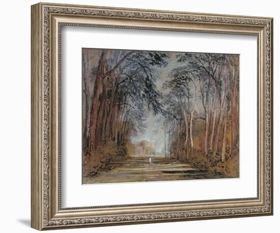 Farnley Avenue, Farnley Hall, Yorkshire-J. M. W. Turner-Framed Giclee Print