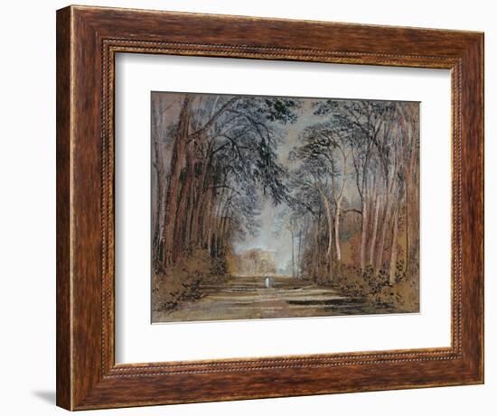 Farnley Avenue, Farnley Hall, Yorkshire-J. M. W. Turner-Framed Giclee Print