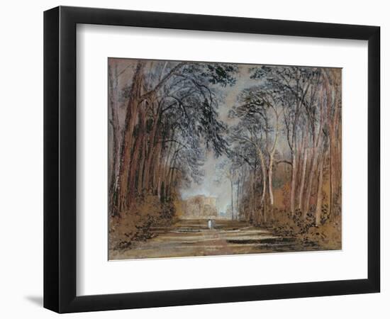 Farnley Avenue, Farnley Hall, Yorkshire-J. M. W. Turner-Framed Giclee Print