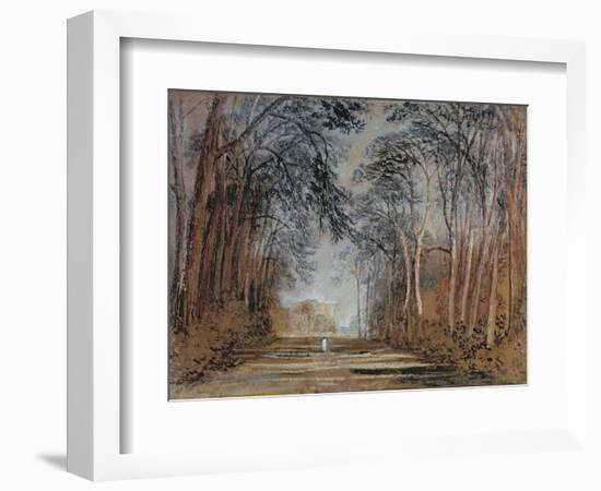 Farnley Avenue, Farnley Hall, Yorkshire-J. M. W. Turner-Framed Giclee Print