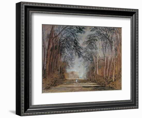 Farnley Avenue, Farnley Hall, Yorkshire-J. M. W. Turner-Framed Giclee Print