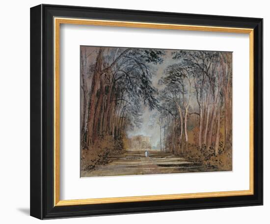 Farnley Avenue, Farnley Hall, Yorkshire-J. M. W. Turner-Framed Giclee Print