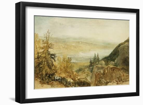 Farnley Hall From Above Otley-J. M. W. Turner-Framed Giclee Print