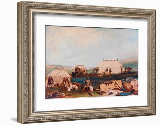 Farnley Hall, Otley, Shooting Party on the Moors-J M W Turner-Framed Giclee Print