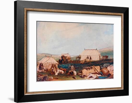 Farnley Hall, Otley, Shooting Party on the Moors-J M W Turner-Framed Giclee Print